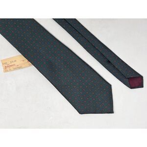 CHAPS RALPH LAUREN SILK TIE GREEN PAISLEY FOULARD VINTAGE 3.5" X 58" NEW NWT